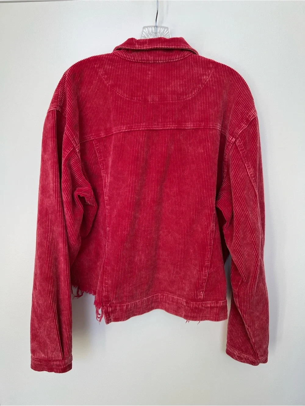 POL Women's Red Corduroy Jacket